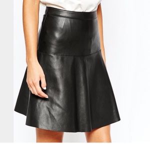 Vero Moda Black Leather Skirt